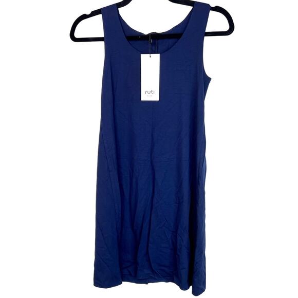 Designer RUTI Navy Nola Long Basic Tank Size 8 (Ruti Size 2) NWT - Picture 1 of 16